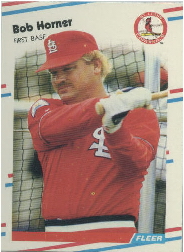 1988 Fleer Update Baseball Cards       120     Bob Horner